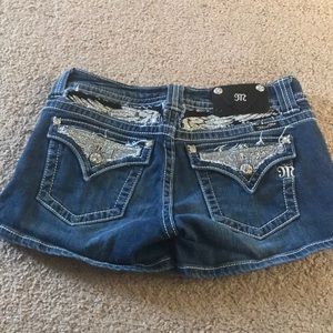 Miss Me Jean Shorts with Embellishments Size 29